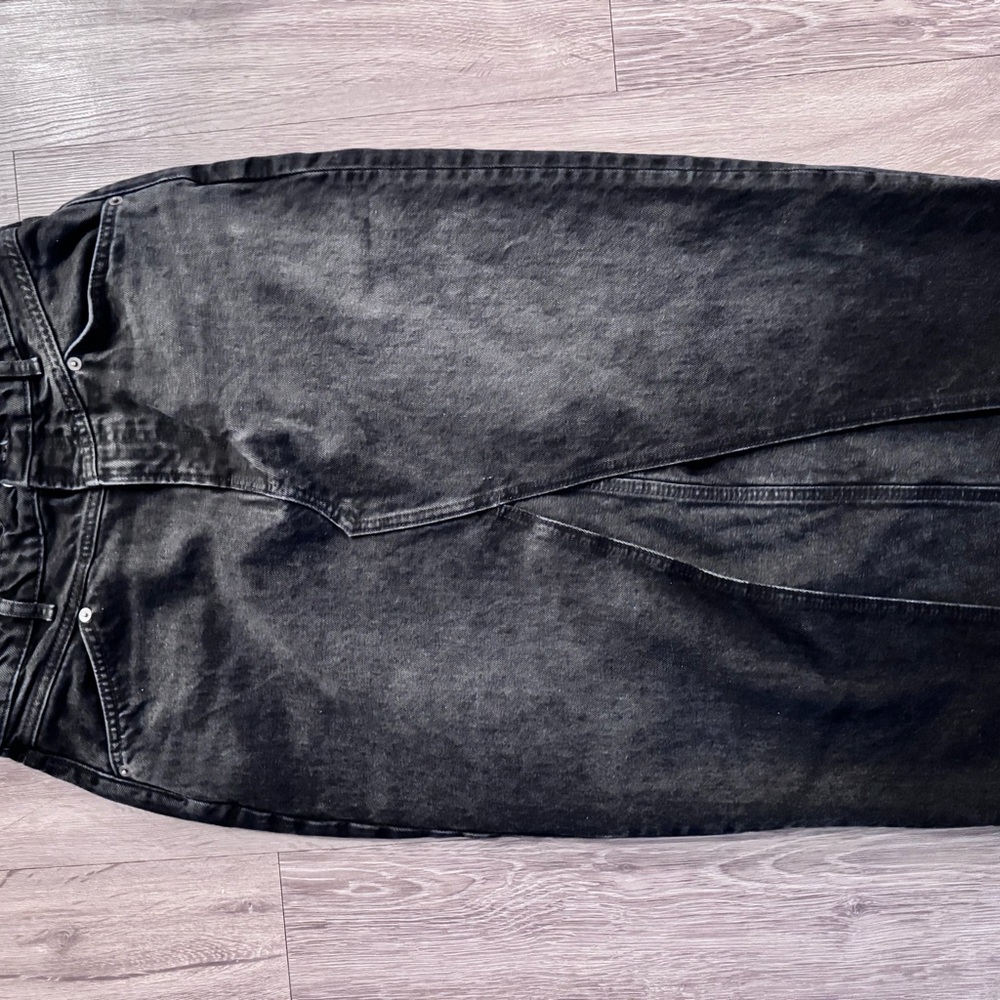 Reformation Black Midi Dress